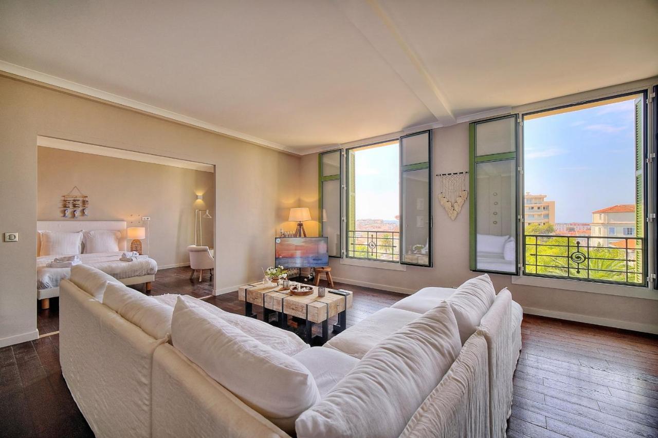 Immogroom - Large Apartment - Parking - Air Conditioning - Sea View - Wifi Канны Экстерьер фото